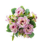 Artificial flower bouquets from Bunnings in violet with realistic details, suitable for decor and events.