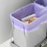 Trash bins and trash bags for hotel supplies