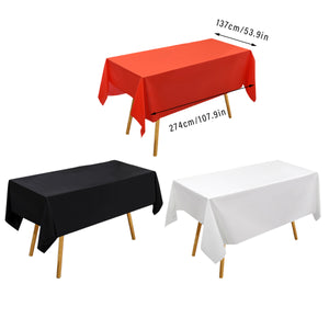 PEVA Rectangle Tablecloths Solid Colour Waterproof