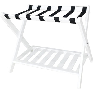 Bamboo Folding Luggage Rack for Guest Rooms