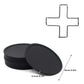 12-Piece Silicone Coaster Set with Metal Holder