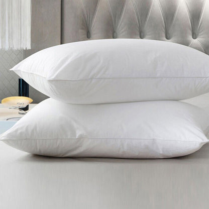 Hotel Pillow Cotton - White Satin Stripe