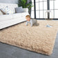 Beige Bedroom Floor Mat Bedside Rug