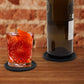 12-Piece Silicone Coaster Set with Metal Holder