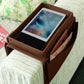 Sofa Armrest Tray with Organizer Pockets