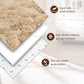 Beige Bedroom Floor Mat Bedside Rug