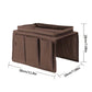 Sofa Armrest Tray with Organizer Pockets
