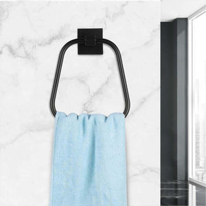 Black Stainless Steel Towel Ring