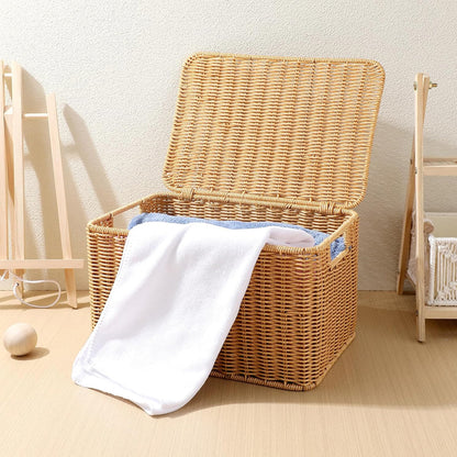 Rattan Storage Box with Lid