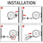 Wall Mounted Retractable Clothesline