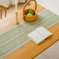 Woven Hollow Fringe Table Runner