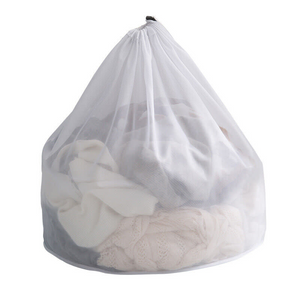 Drawstring Laundry Wash Bag – Fine & Coarse Mesh for Hotel Lingerie & Delicate Clothes