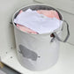 Foldable Laundry Basket Waterproof Canvas Clothes Hamper