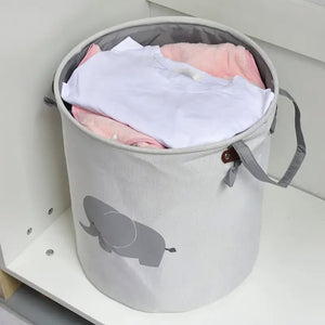 Foldable Laundry Basket Waterproof Canvas Clothes Hamper