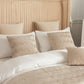 Geometric Texture Bed Runner Beige