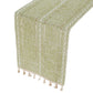 Woven Hollow Fringe Table Runner