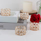 Elegant Gold Candle Holders Set of 8