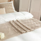 Geometric Texture Bed Runner Beige