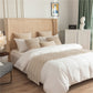 Geometric Texture Bed Runner Beige