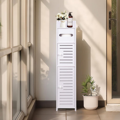 Narrow Storage Cabinet Bathroom Organizer with Shelves