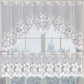 White Kitchen Window Curtains for Hotels and Cafés set of 2
