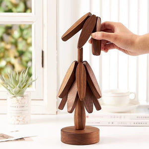 Wooden Placemat Set Durable Heat Resistant Table Mats