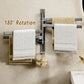 Wall Mounted Towel Rack with 180 Degree Rotating Towel Rail