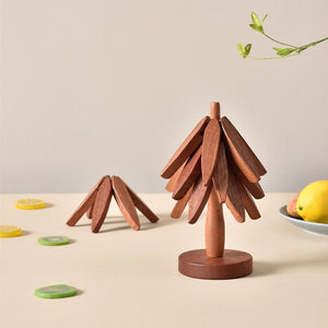 Wooden Placemat Set Durable Heat Resistant Table Mats