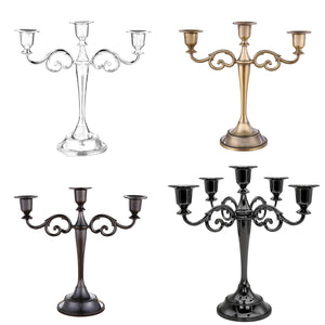 Hotel Alloy Candelabra with 3/5 Arms for Elegant Wedding & Event Decor