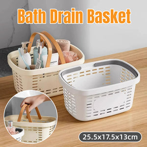 Hotel Bathroom Shower Caddy – Handheld Toiletries Storage Basket