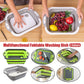 Hotel Multifunctional Foldable Sink Cutting Board & Draining Basket