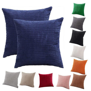 Sofa Cushion Covers for Hotels Plush Fabric with Zipper