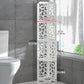 4-Tier Bathroom Shelf Waterproof PVC Corner Storage for Hotels