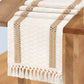 Cotton Table Runner for Stylish Dining Room Table Decor
