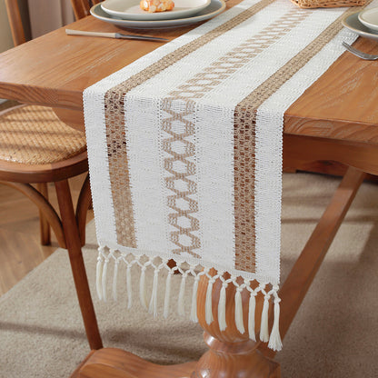 Cotton Table Runner for Stylish Dining Room Table Decor