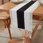 Cotton Table Runner for Stylish Dining Room Table Decor