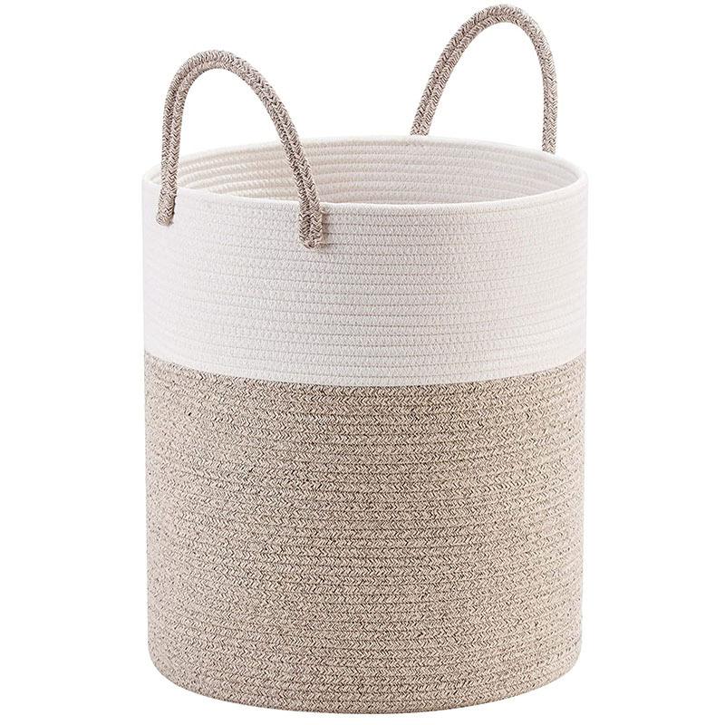 Cotton Rope Laundry Baskets with Handles