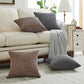Sofa Cushion Covers for Hotels Plush Fabric with Zipper