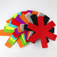 Hotel Placemat Heat Insulation Flower Shape Durable Polyester Fiber