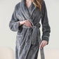 Hotel Bathrobes for Winter Guests - grey