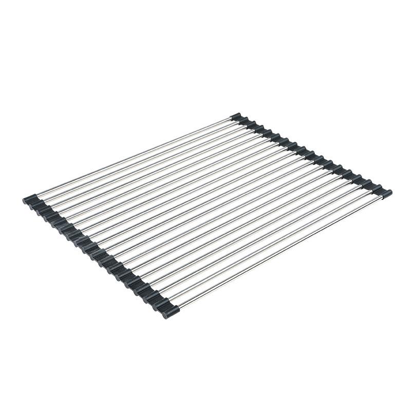 Foldable Stainless Steel Dish Drying Rack for Kitchen Sink