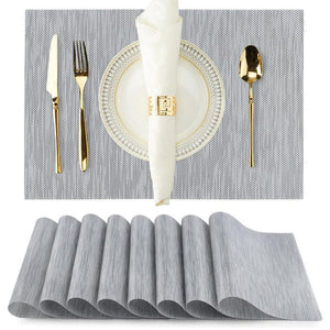 Placemats Silvery PVC