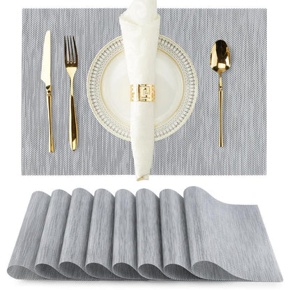Placemats Silvery PVC