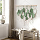 Cotton Rope Woven Leaf Tapestry Decor