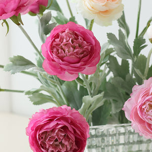 Artificial Silk Flowers Peony Bouquet