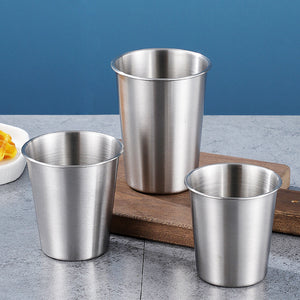 Stainless Steel Coffee Cup Set of 4