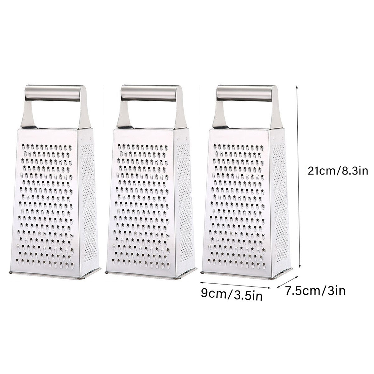 Versatile cheese grater showcasing multiple grating surfaces for various food preparation needs