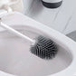 Silicone Toilet Brush with Wall-Mounted Holder