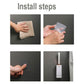 Wall-Mounted Toilet Brush with Silicone Head and Holder