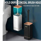 Wall-Mounted Toilet Brush with Silicone Head and Holder